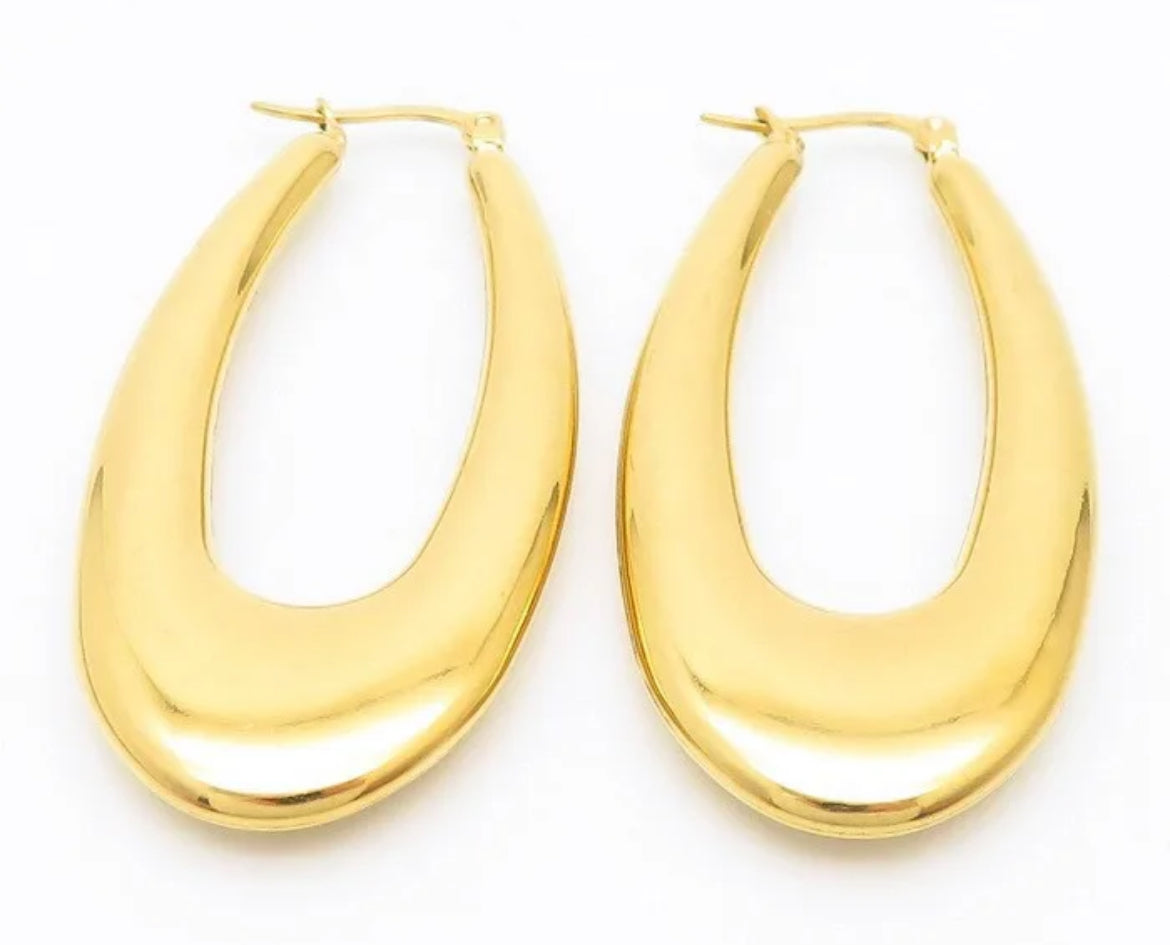 Tammy hoop earrings (gold)