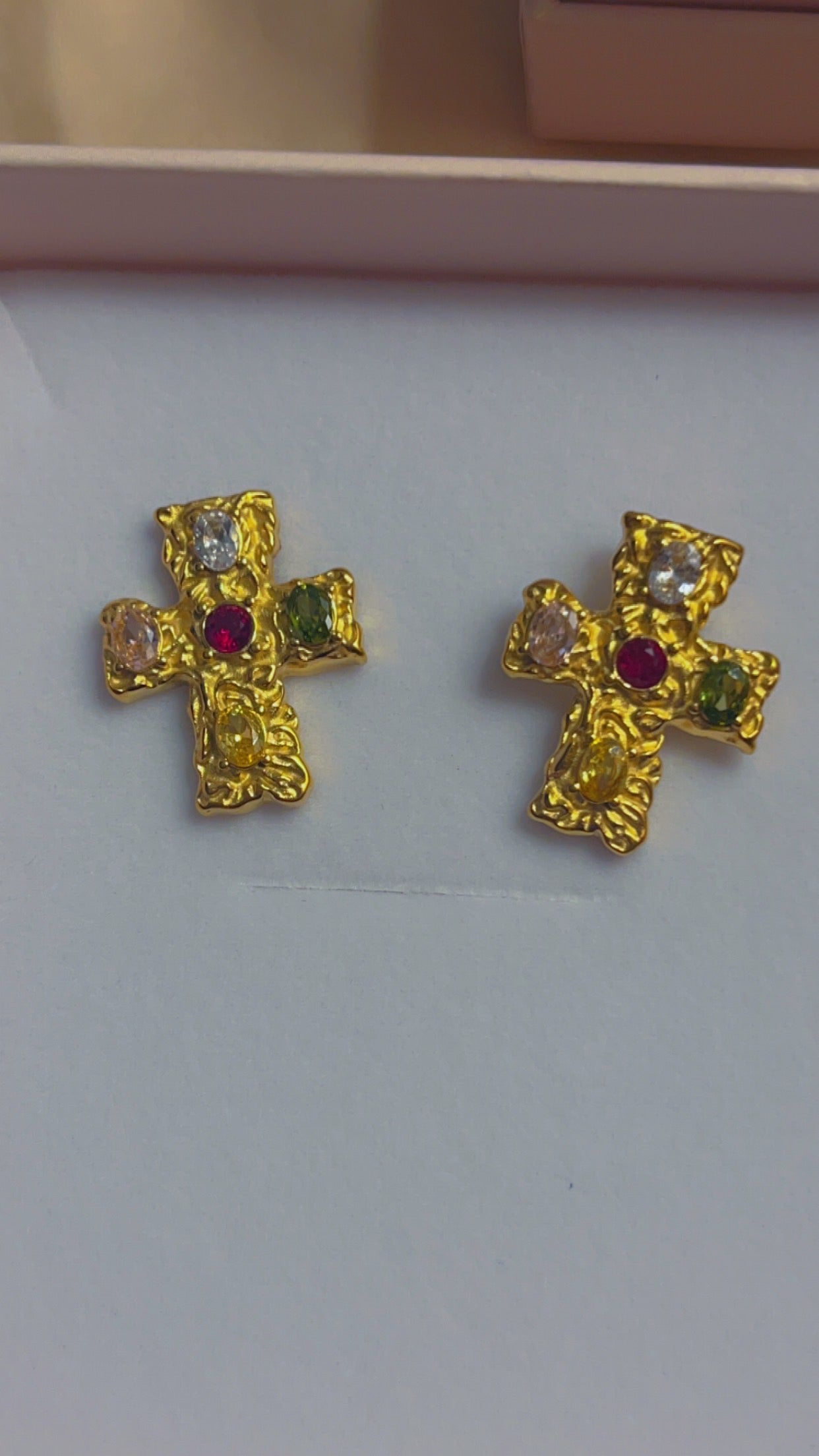 Vintage Cross Earrings