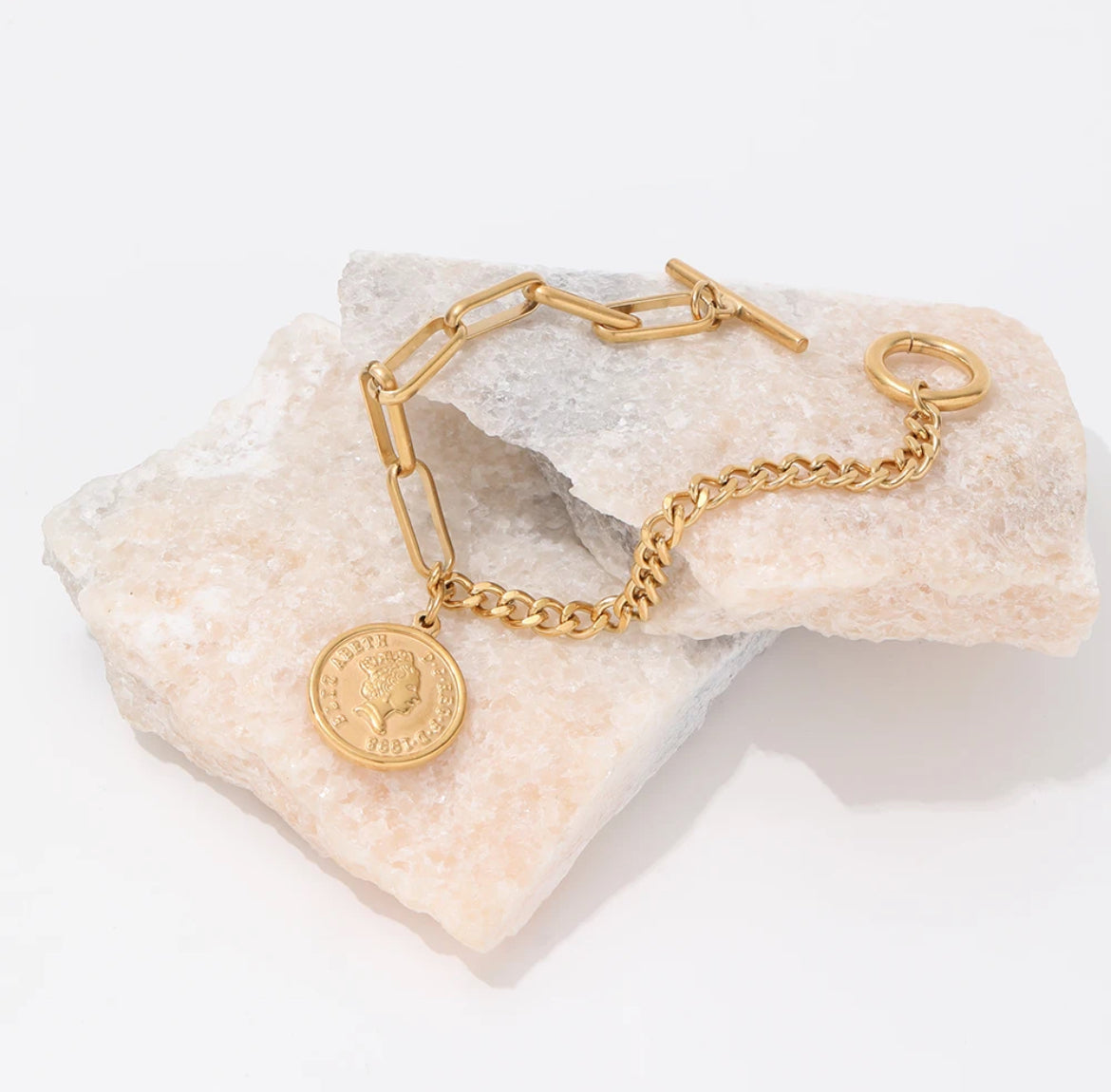 Gold Coin Bracelet