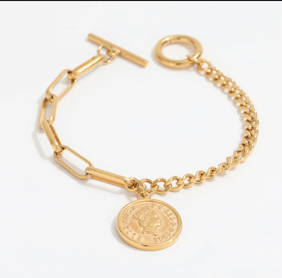 Gold Coin Bracelet