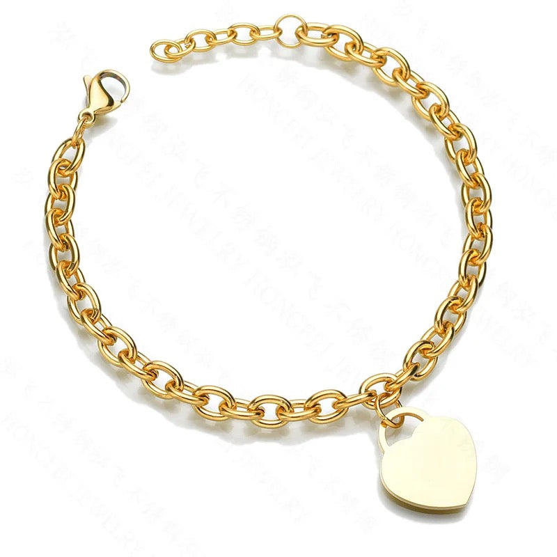 Heart Chain Bracelet