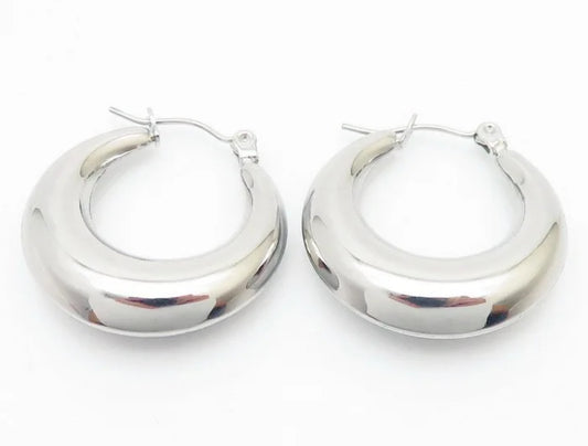 Caroline Hoop Earrings (silver)