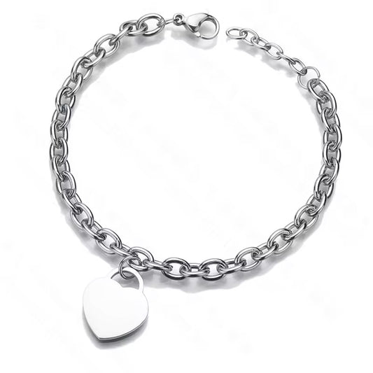 Hear Chain Bracelet (silver)